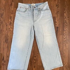 Madewell The Perfect Vintage Wide-Leg Crop Jean 30P in Edmunds Wash